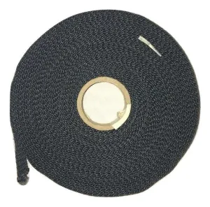 1" Black Aramid Fiber Webbing - Price is Per Foot | W1KEV35