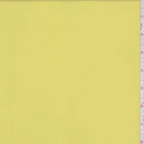 2 1/2 YD PC-Lemon Yellow Polyester Twill Suiting Fabric