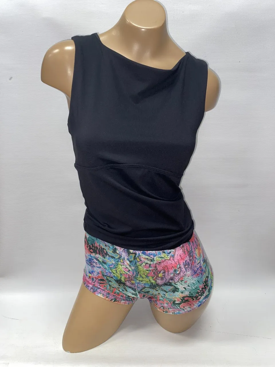 27825 2" Inseam Printed Metallic Shorts