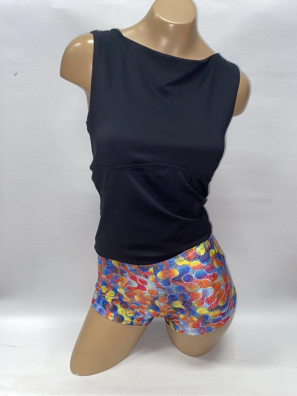 27825 2" Inseam Printed Metallic Shorts