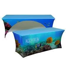 5' Custom Printed Spandex Fitted Table Cover - All Over Print