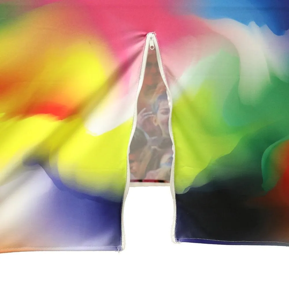 5' Custom Printed Spandex Fitted Table Cover - All Over Print