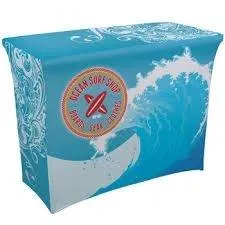 5' Custom Printed Spandex Fitted Table Cover - All Over Print