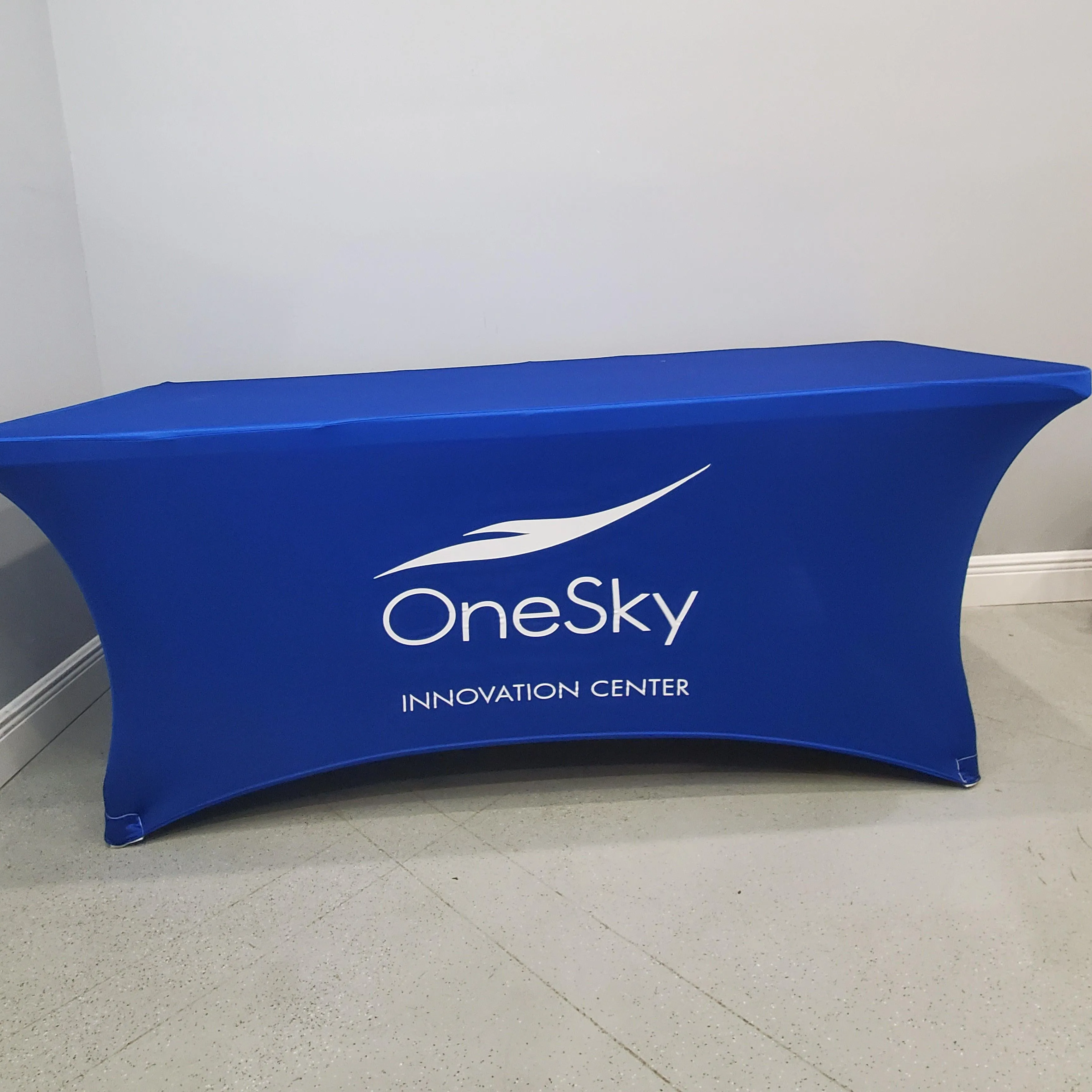 5' Custom Printed Spandex Fitted Table Cover - All Over Print