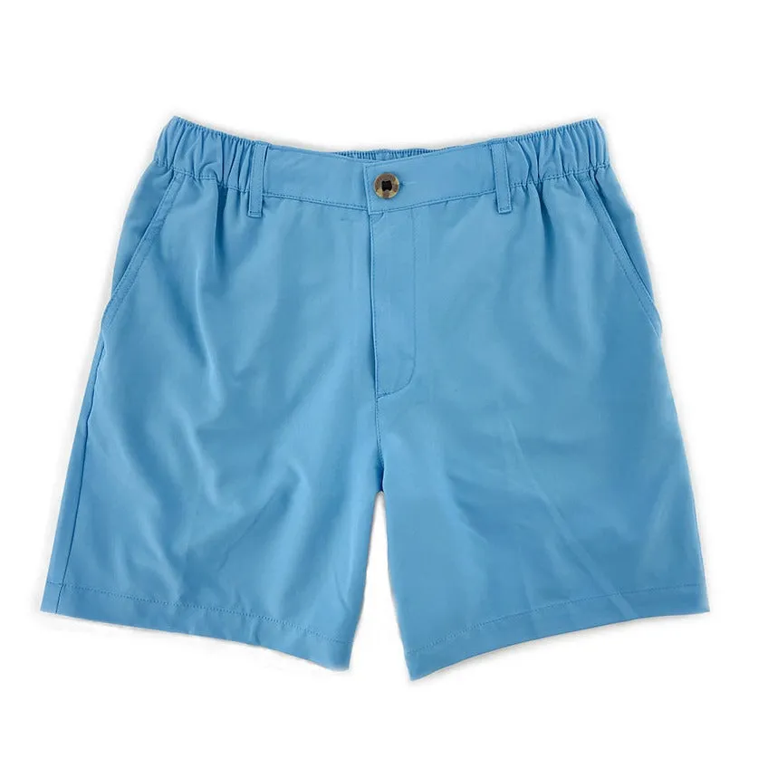 6" Solid Swim Trunks-Half Elastic Waistband - Water Funnd