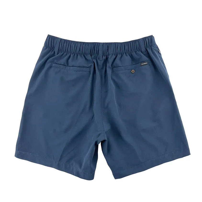 6" Solid Swim Trunks-Half Elastic Waistband - Water Funnd