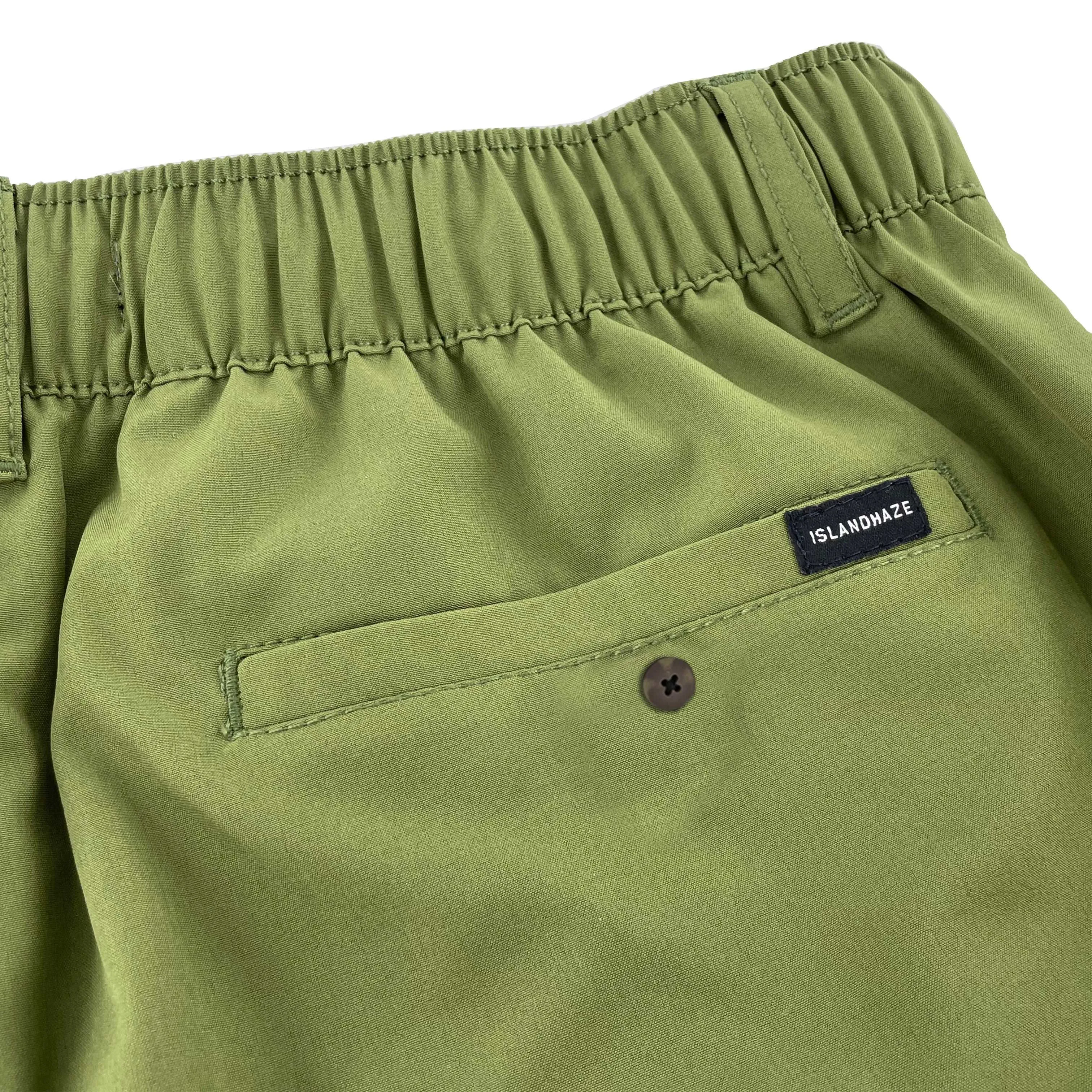6" Solid Swim Trunks-Half Elastic Waistband - Water Funnd