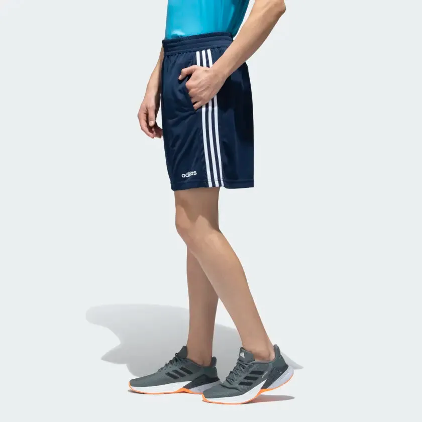 Adidas Men Polyester Striped Training Shorts