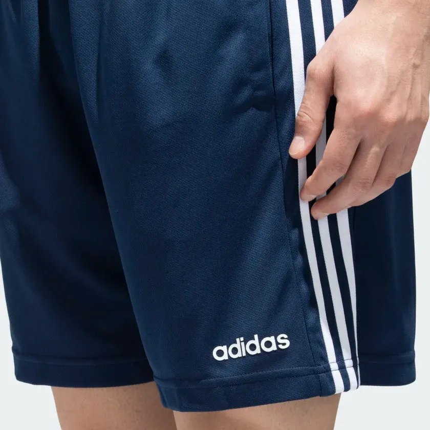 Adidas Men Polyester Striped Training Shorts