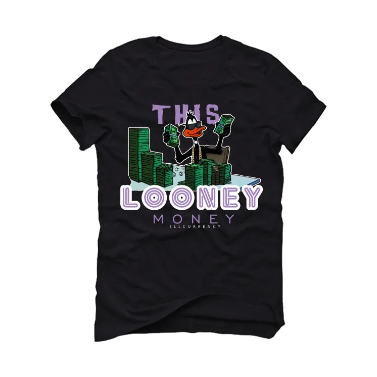 Air Jordan 7 GS “Barely Grape” Black T-Shirt (Looney Money)
