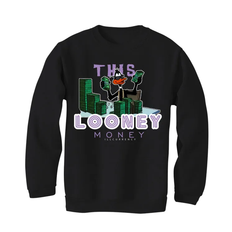 Air Jordan 7 GS “Barely Grape” Black T-Shirt (Looney Money)