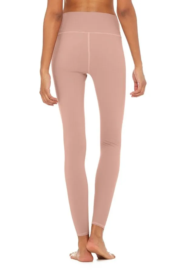 ALO YOGA // HIGH WAIST RIPPED WARRIOR LEGGING - SMOKEY QUARTZ