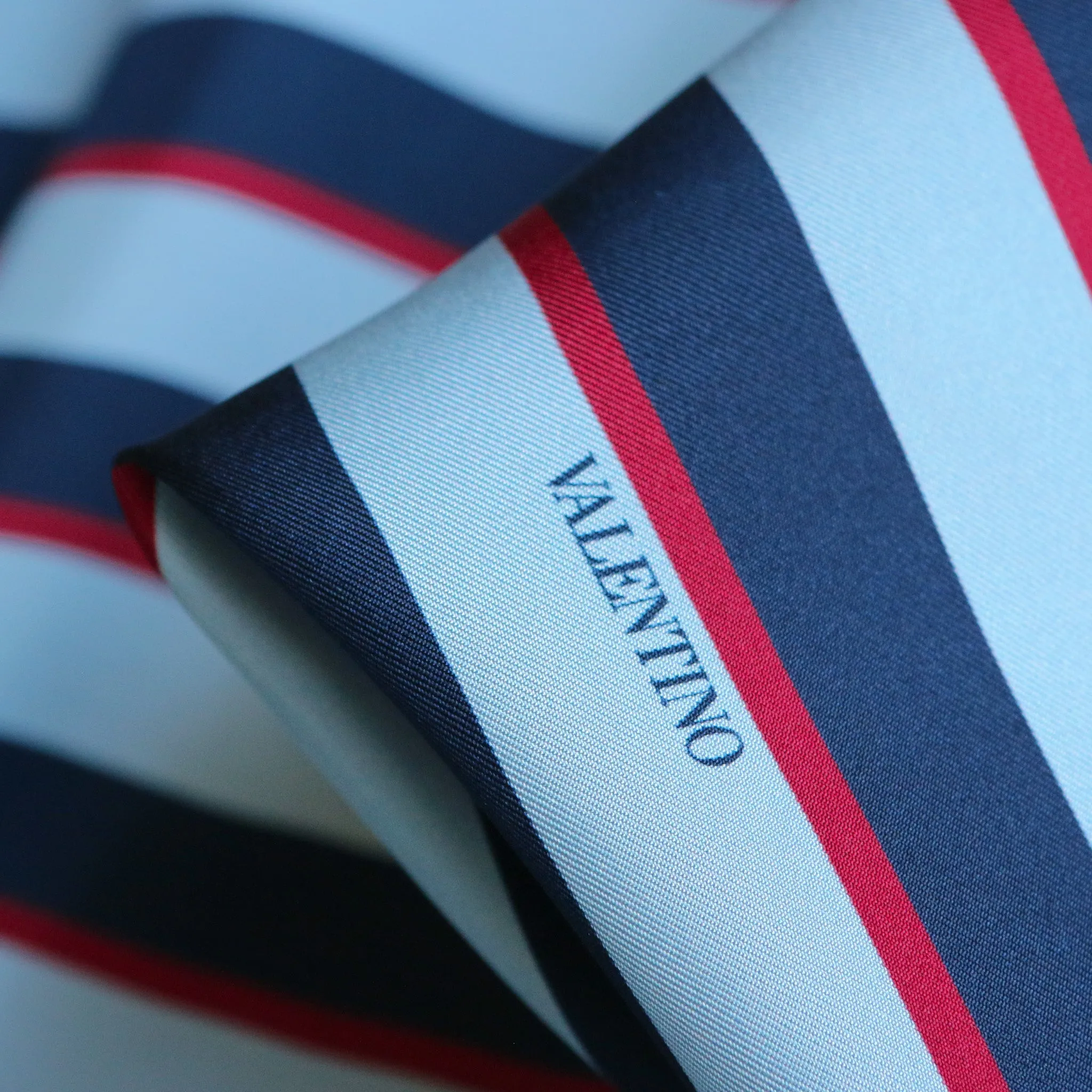 Amalfi Stripe Silk Twill