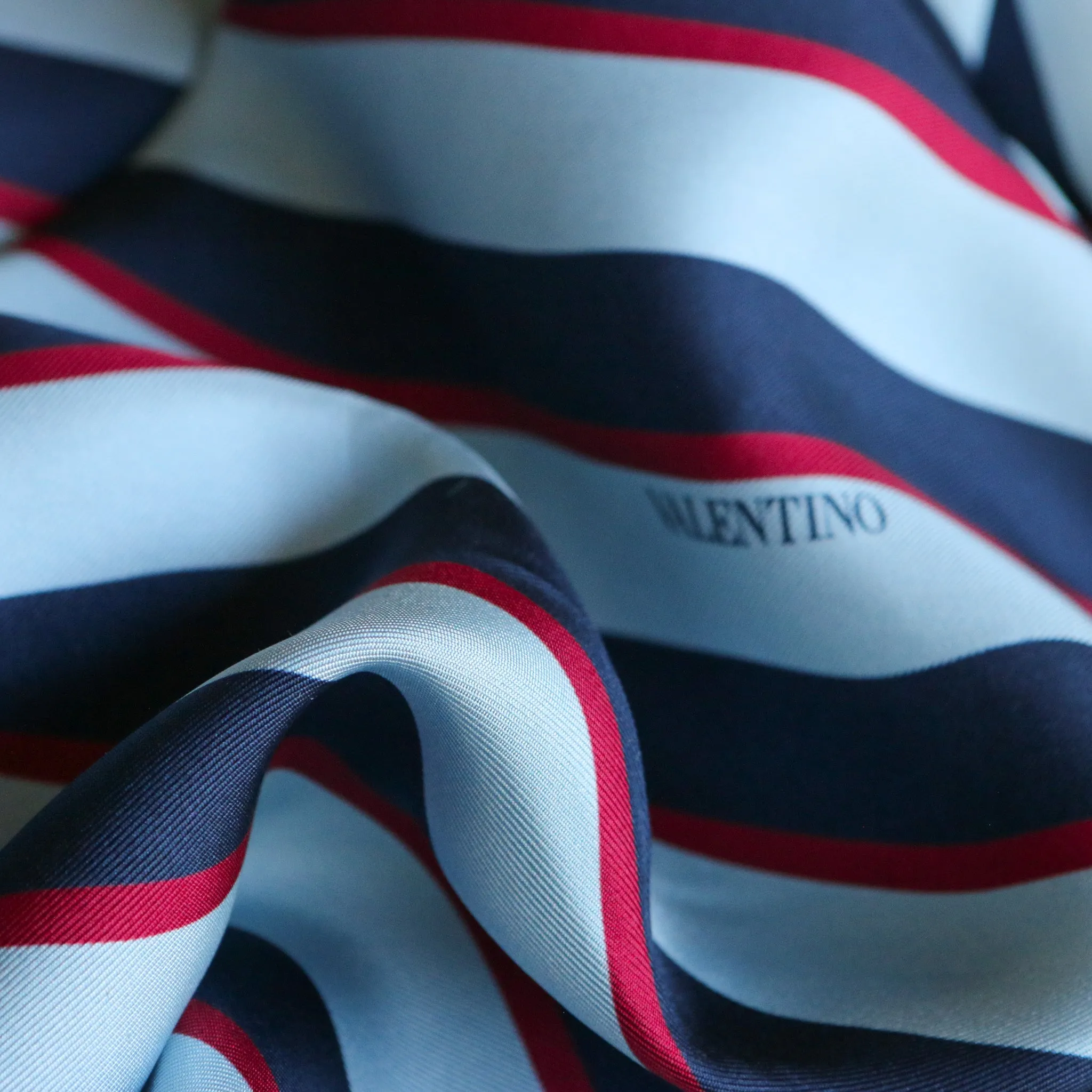 Amalfi Stripe Silk Twill
