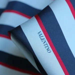 Amalfi Stripe Silk Twill