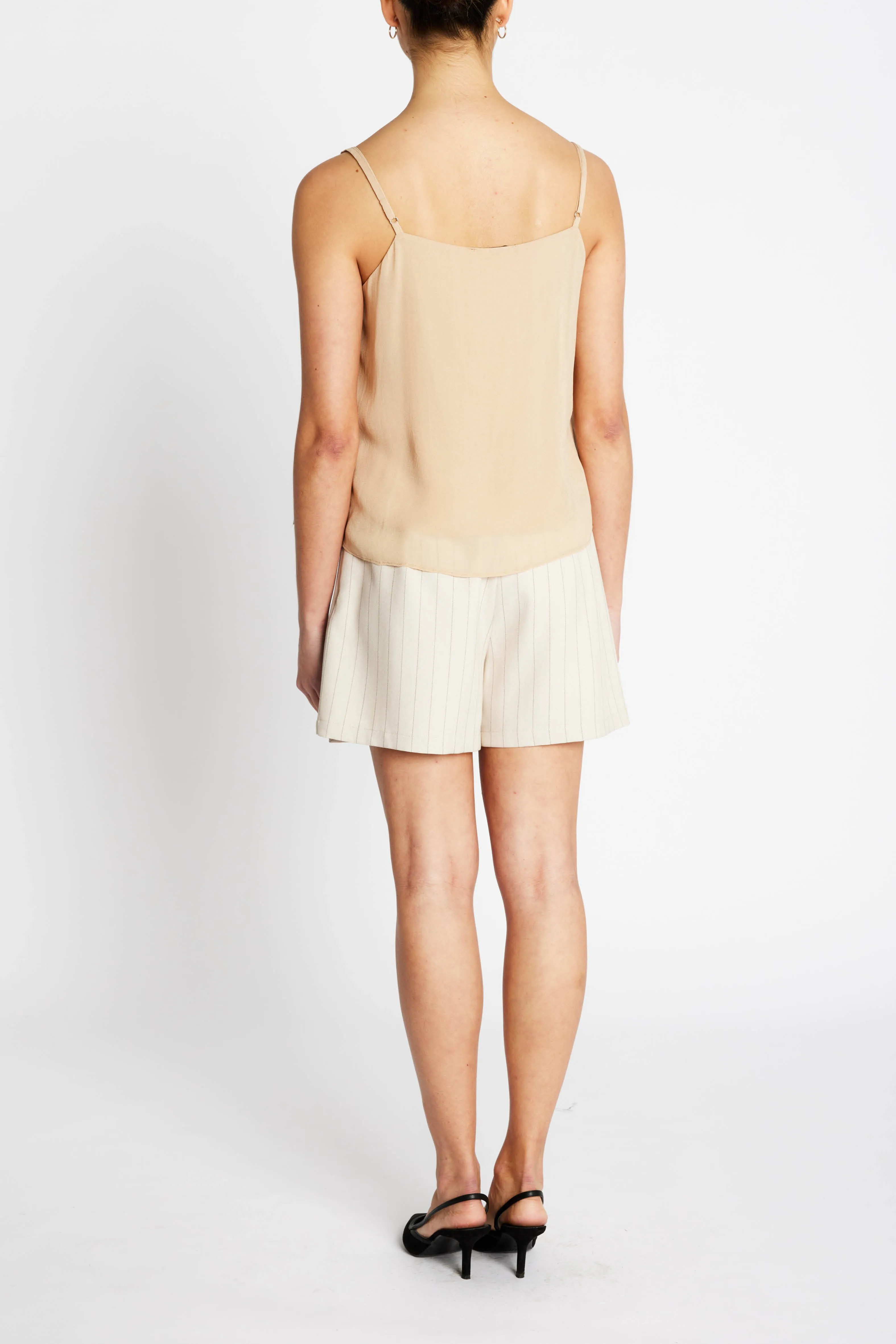 ApricotBBErica nederdel-shorts - Light Grey stripes