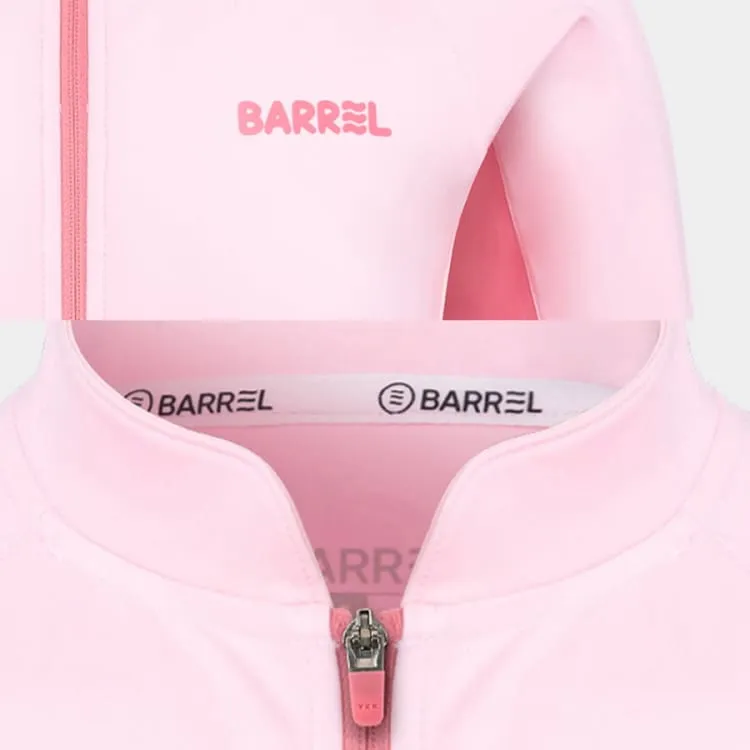 Barrel Kids Tropical Zip-Up Rash Guard-PINK