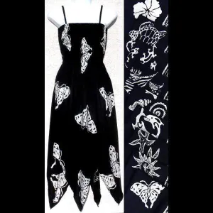 Batik Black & White Fairy Dress