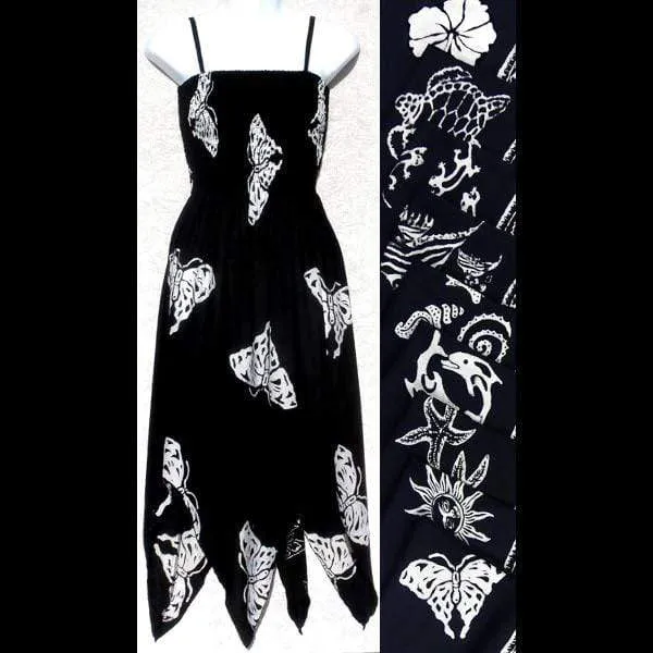 Batik Black & White Fairy Dress
