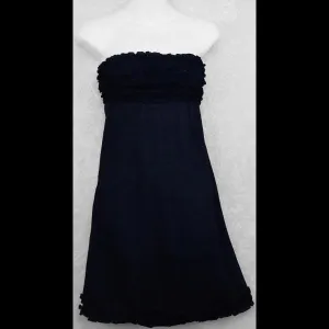 Black Frilly Sarong Dress