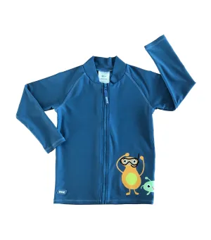 Boys Long Sleeve Rash Top - Submarine