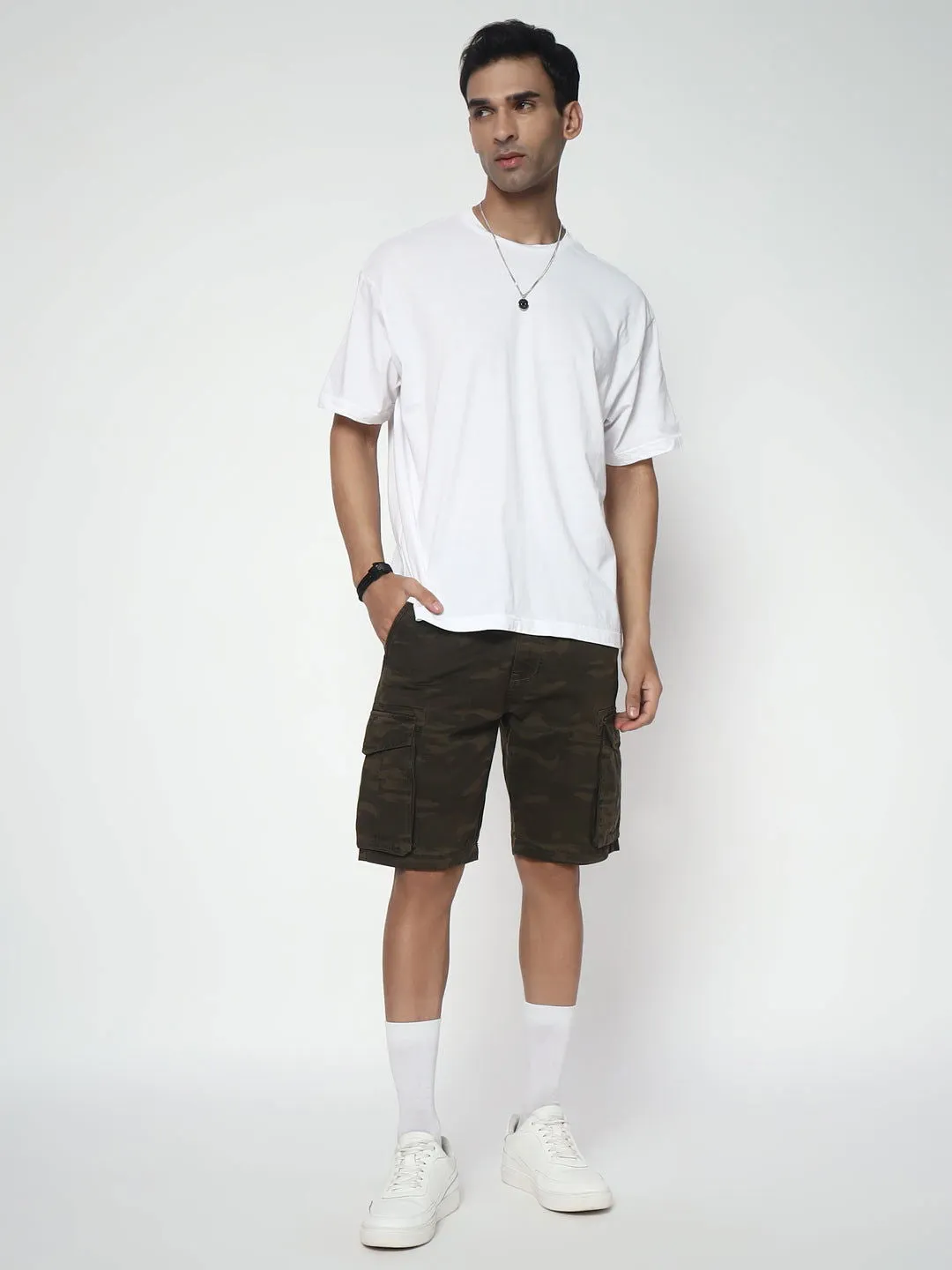 Camouflage shorts(Look two)