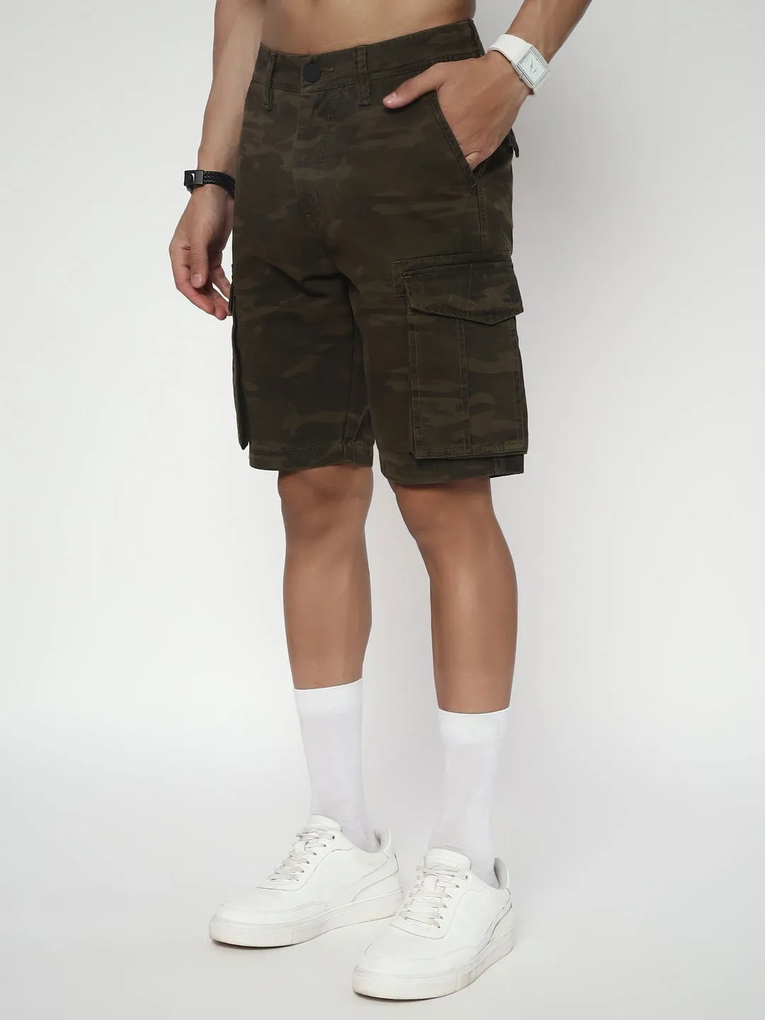 Camouflage shorts(Look two)