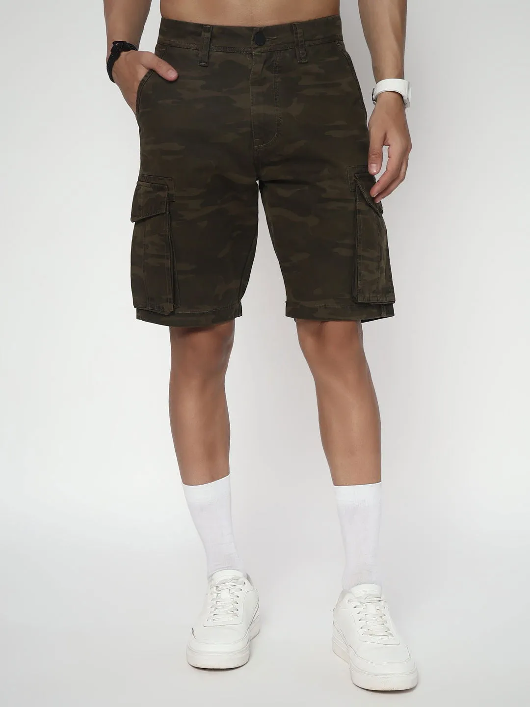 Camouflage shorts(Look two)