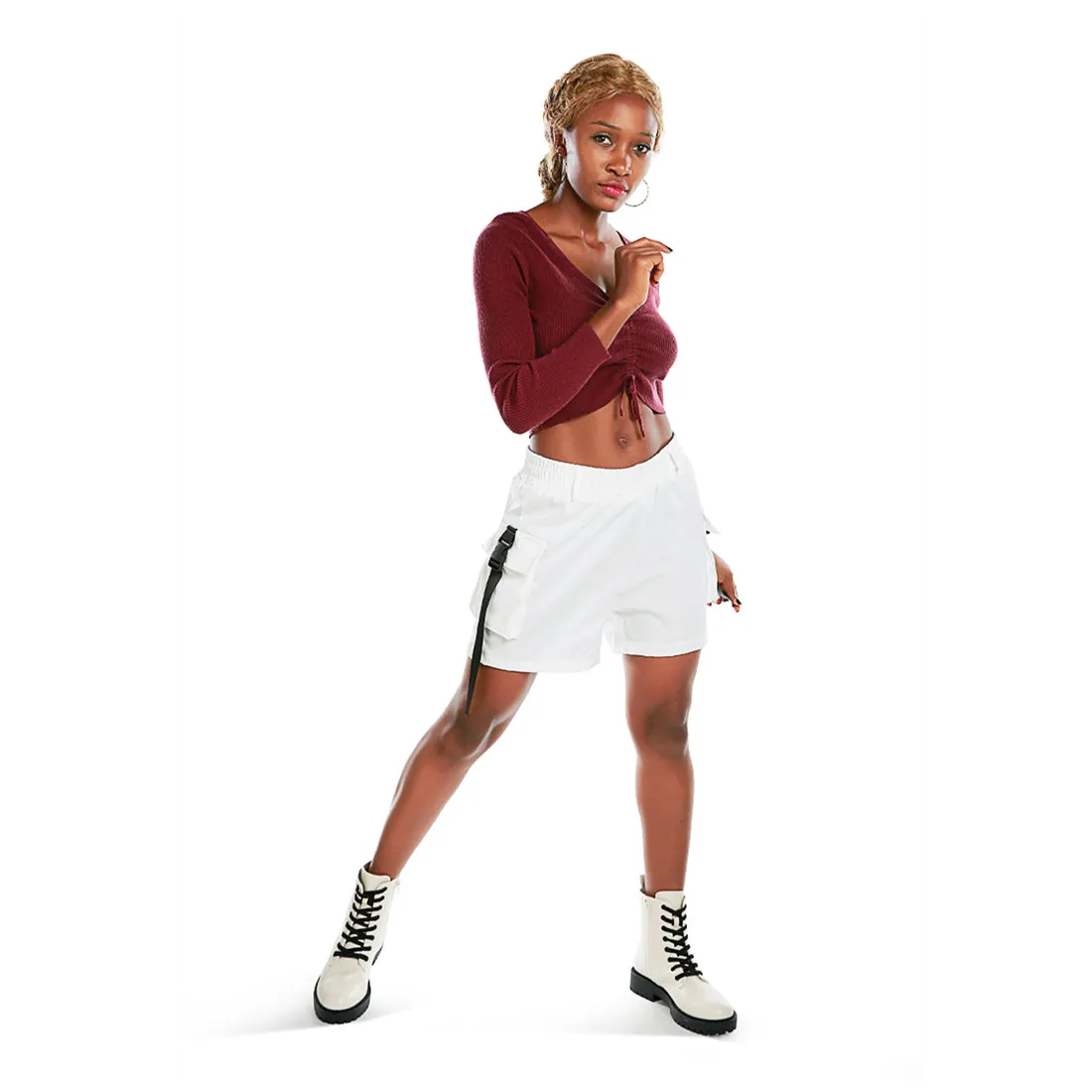 Cargo High Waisted Shorts