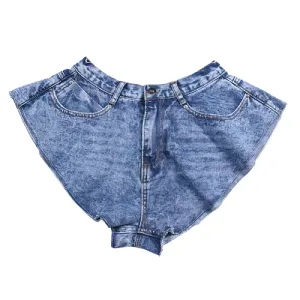 Casual Denim Shorts for Women / Fashion Loose Shorts with High Waist