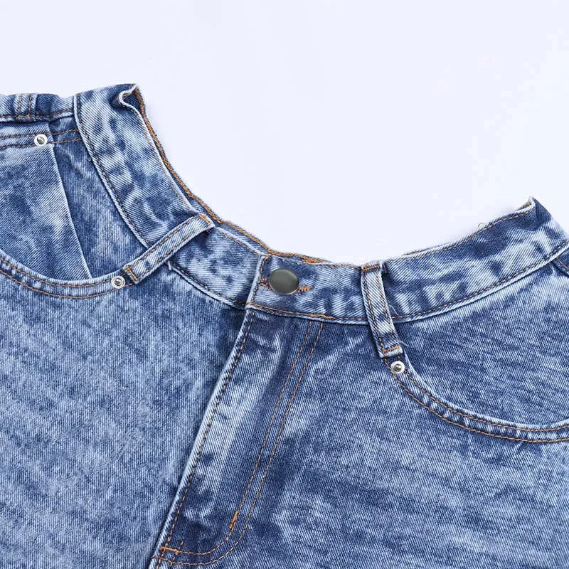 Casual Denim Shorts for Women / Fashion Loose Shorts with High Waist