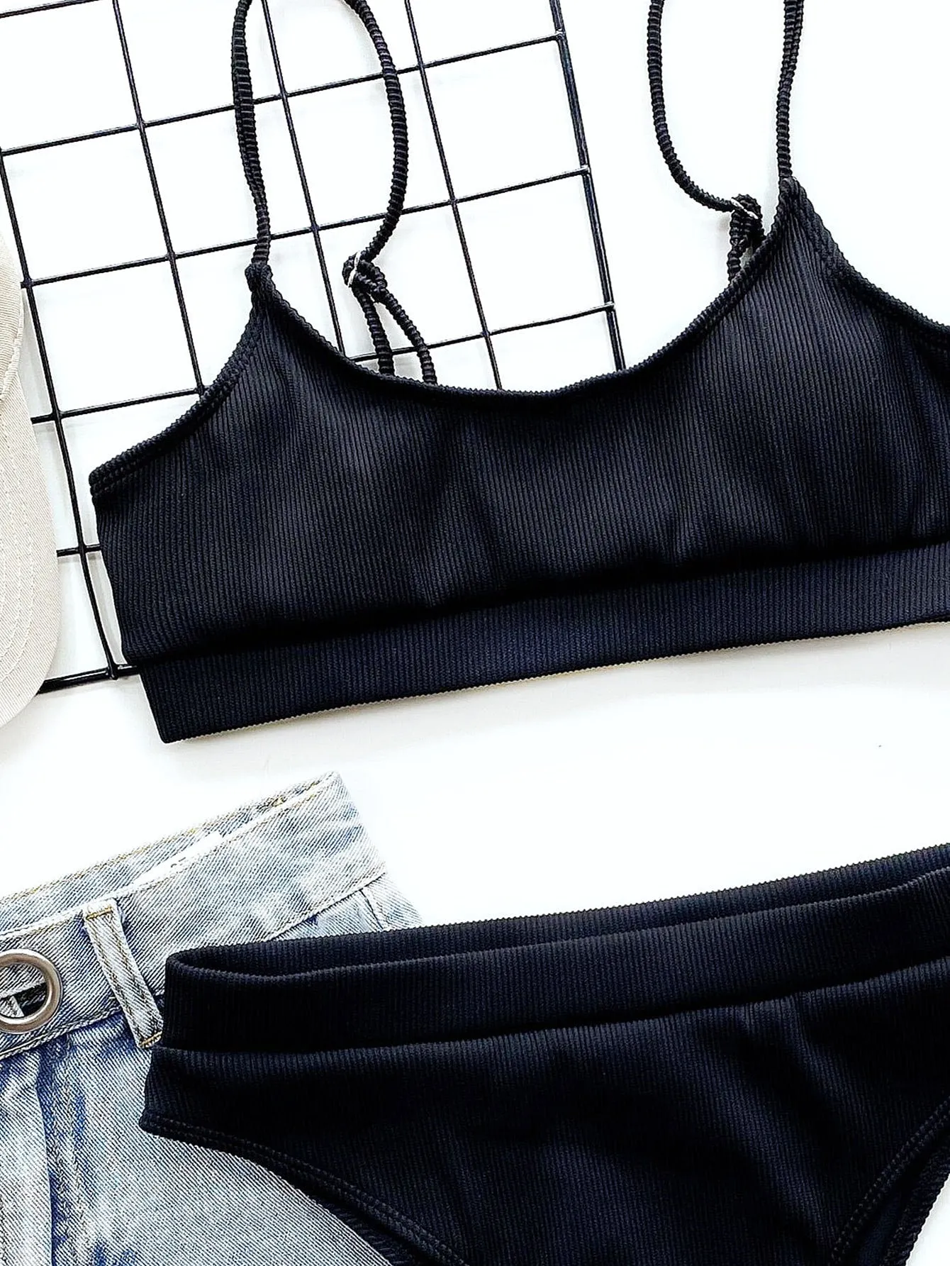 Casual Plain Women Bikini Sets
