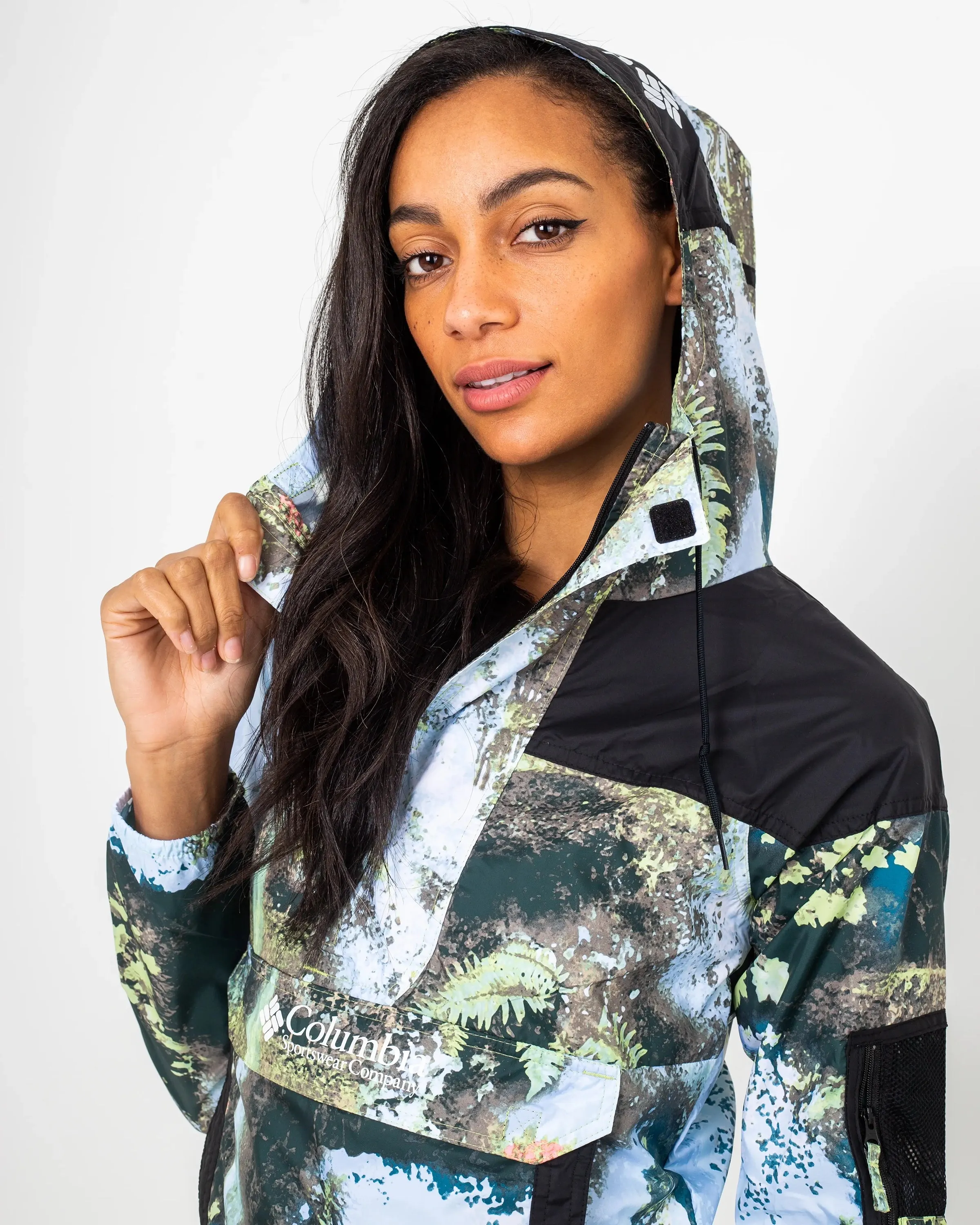 Challenger Windbreaker Jacket in Napa Green, Chasing Falls & Black