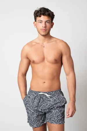 Clean Cut swim shorts - Navy Leaf