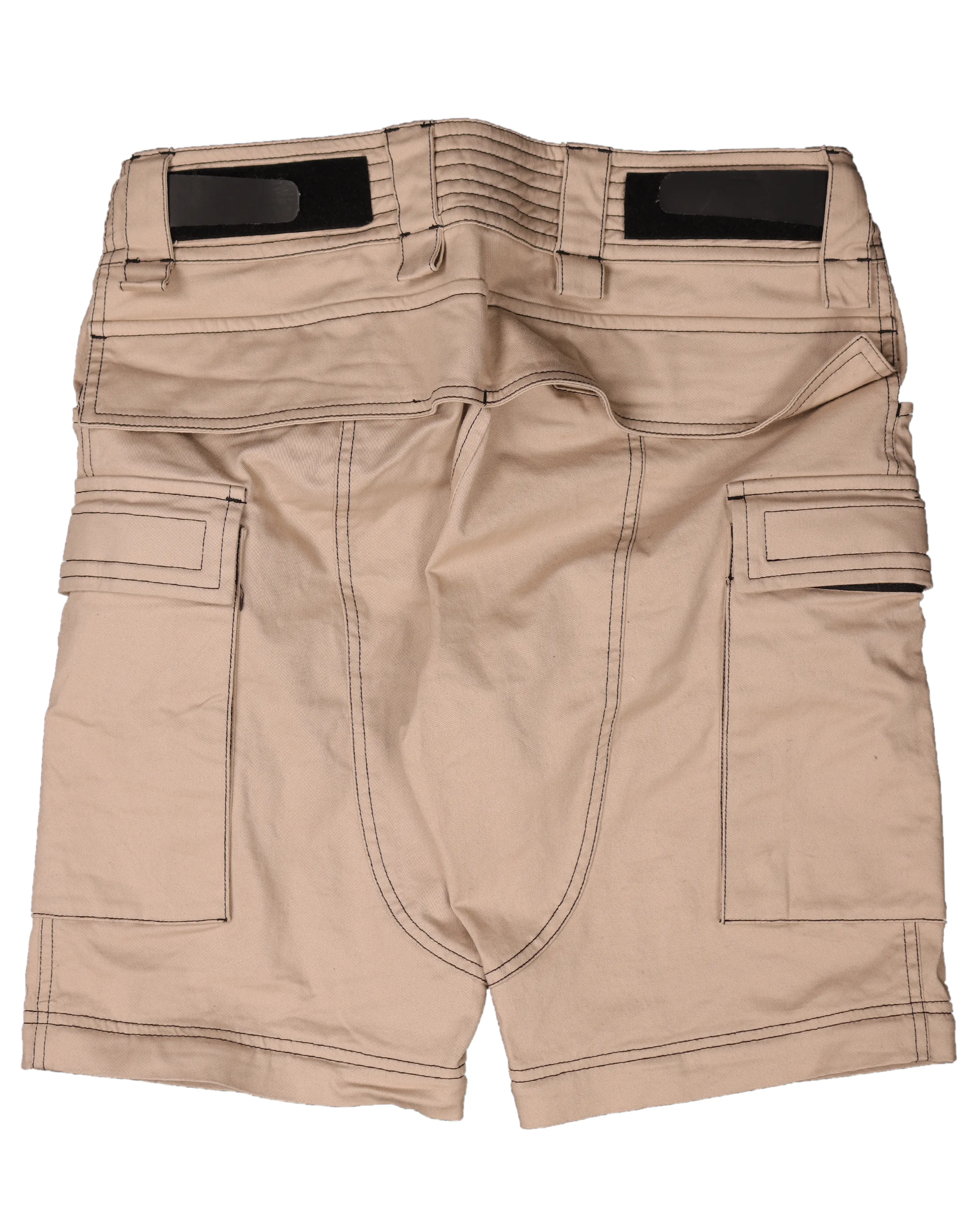 Contrast Stitch Convertible Cargo Pants