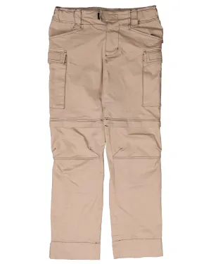 Contrast Stitch Convertible Cargo Pants
