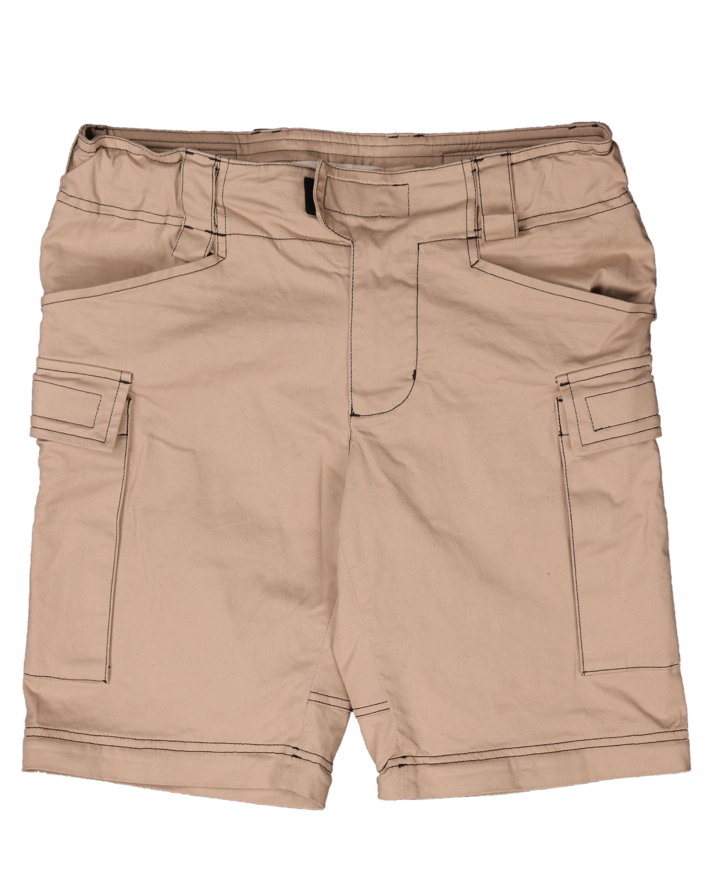 Contrast Stitch Convertible Cargo Pants