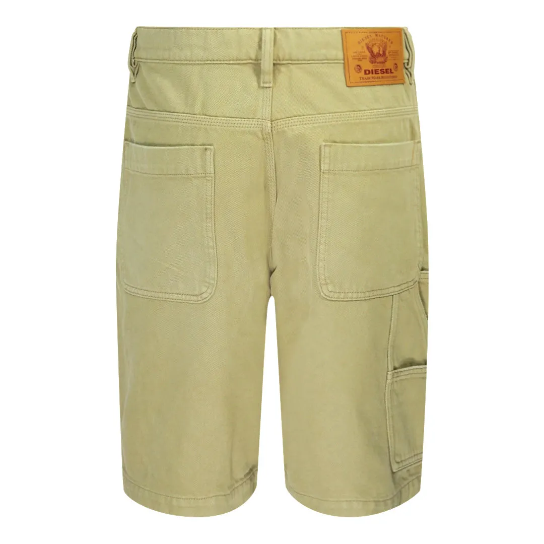 Diesel D-Franky Beige Cargo Shorts