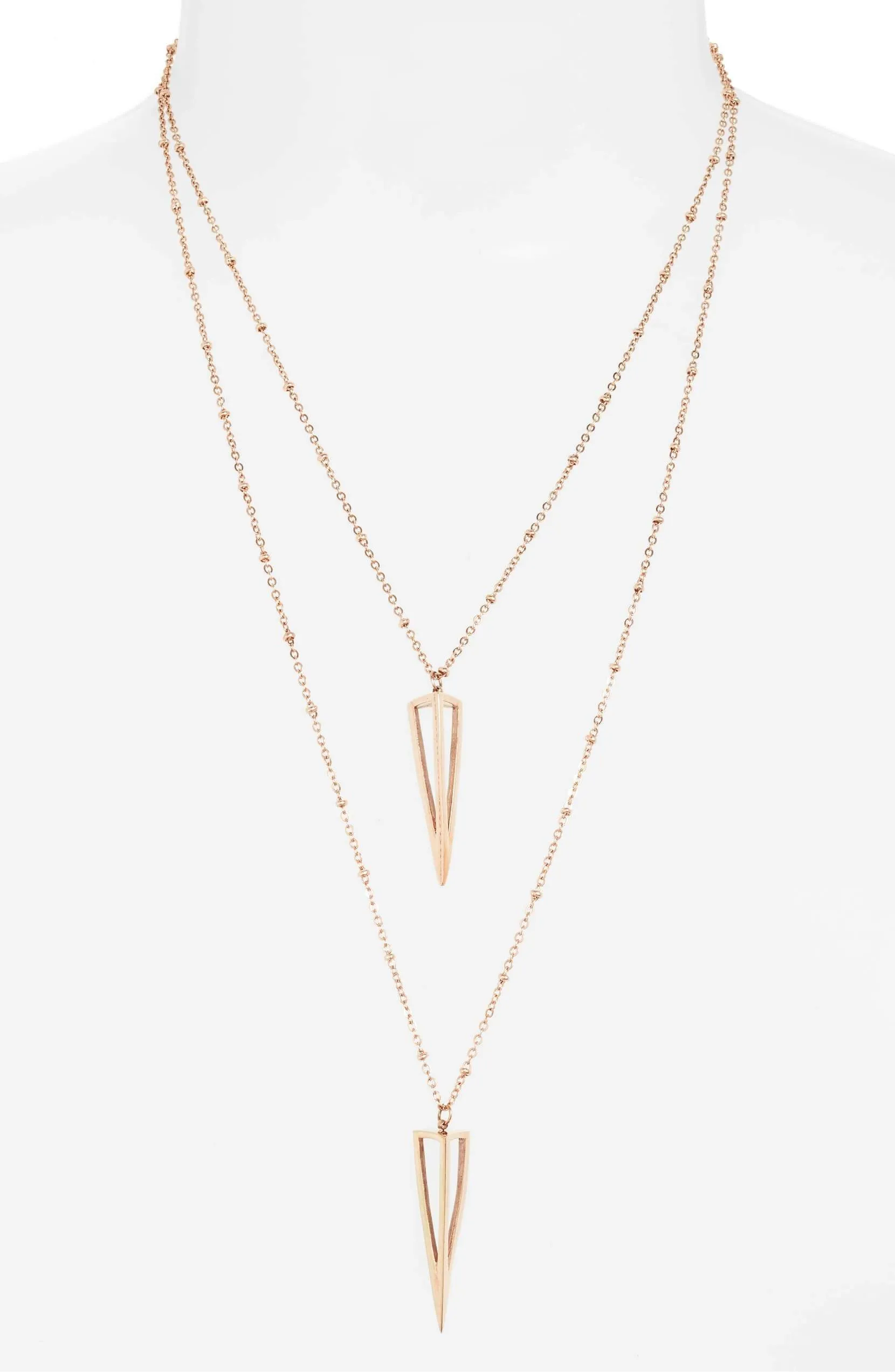 Double Strand Point Necklace