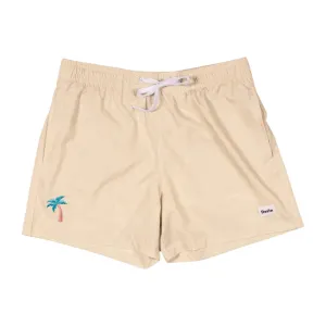 Duvin - "Palm" Swim Short Swim Short (Antique) - Polyester Spandex Stretchy