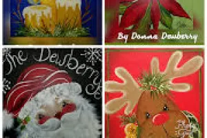 EDU Packets (Painting Parties), Set of 4, Series 4 (Holiday) 2017