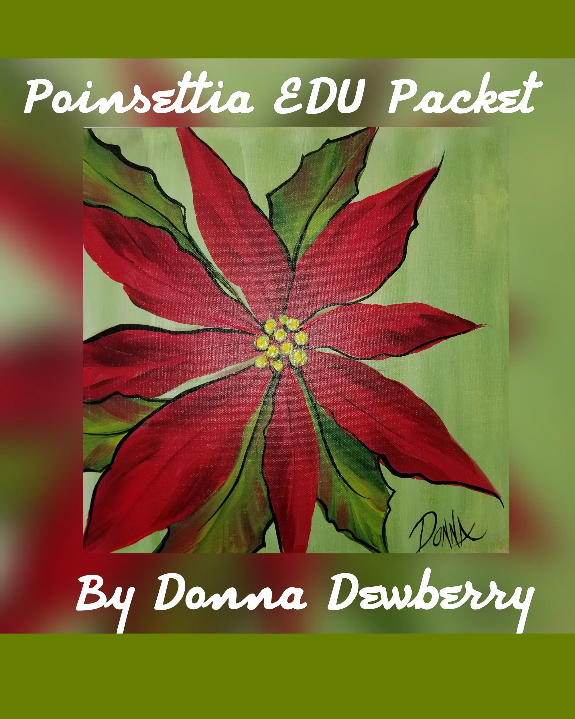 EDU Packets (Painting Parties), Set of 4, Series 4 (Holiday) 2017