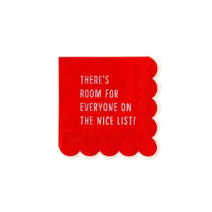 Elf Scallop Paper Cocktail Napkins