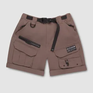 Elyzion "Yangzi" Cargo Shorts - Coffee Quartz