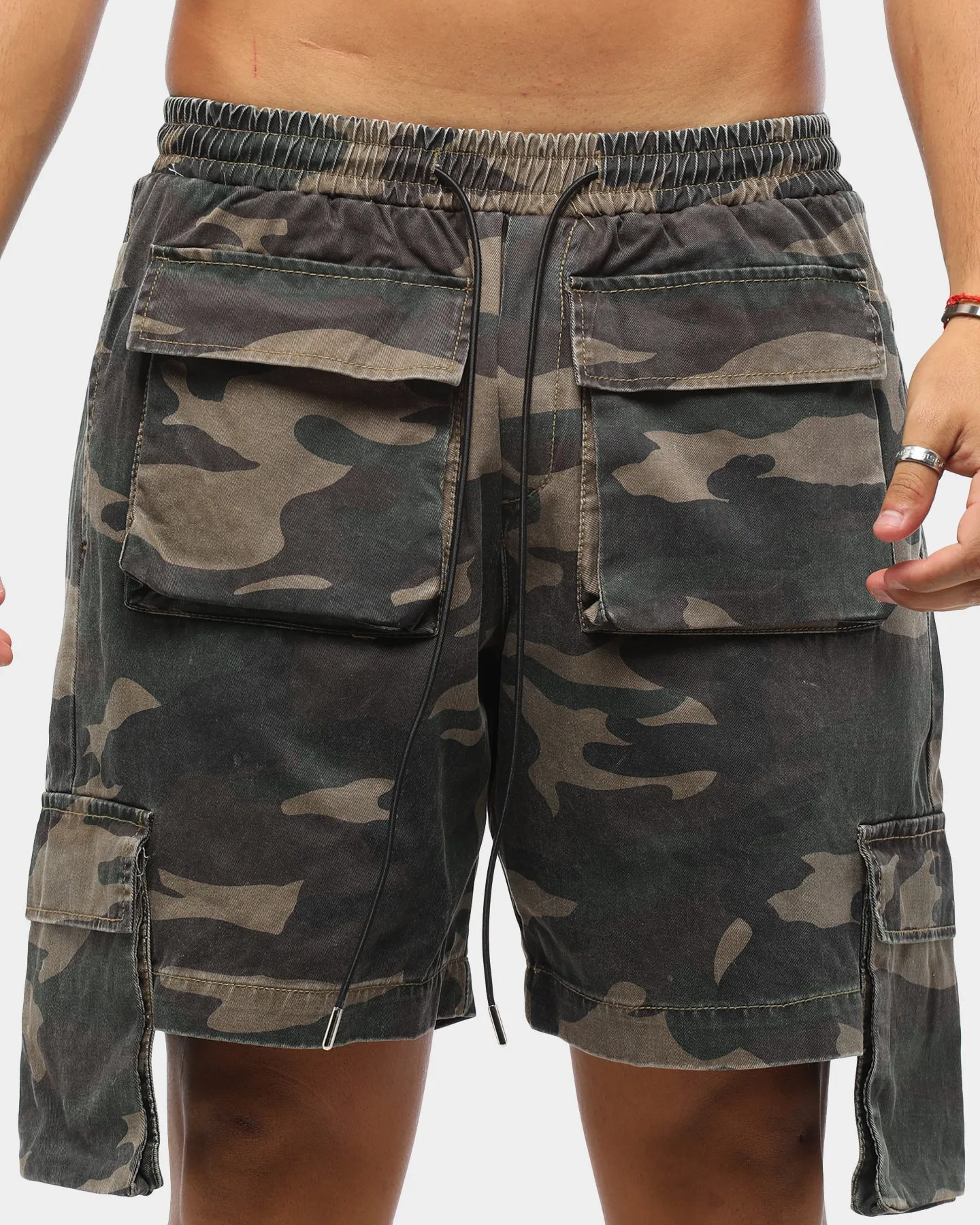 ENES Kraven Cargo Shorts Woodland Camo