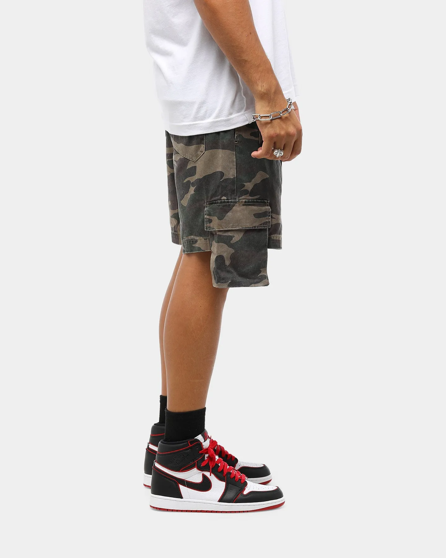 ENES Kraven Cargo Shorts Woodland Camo