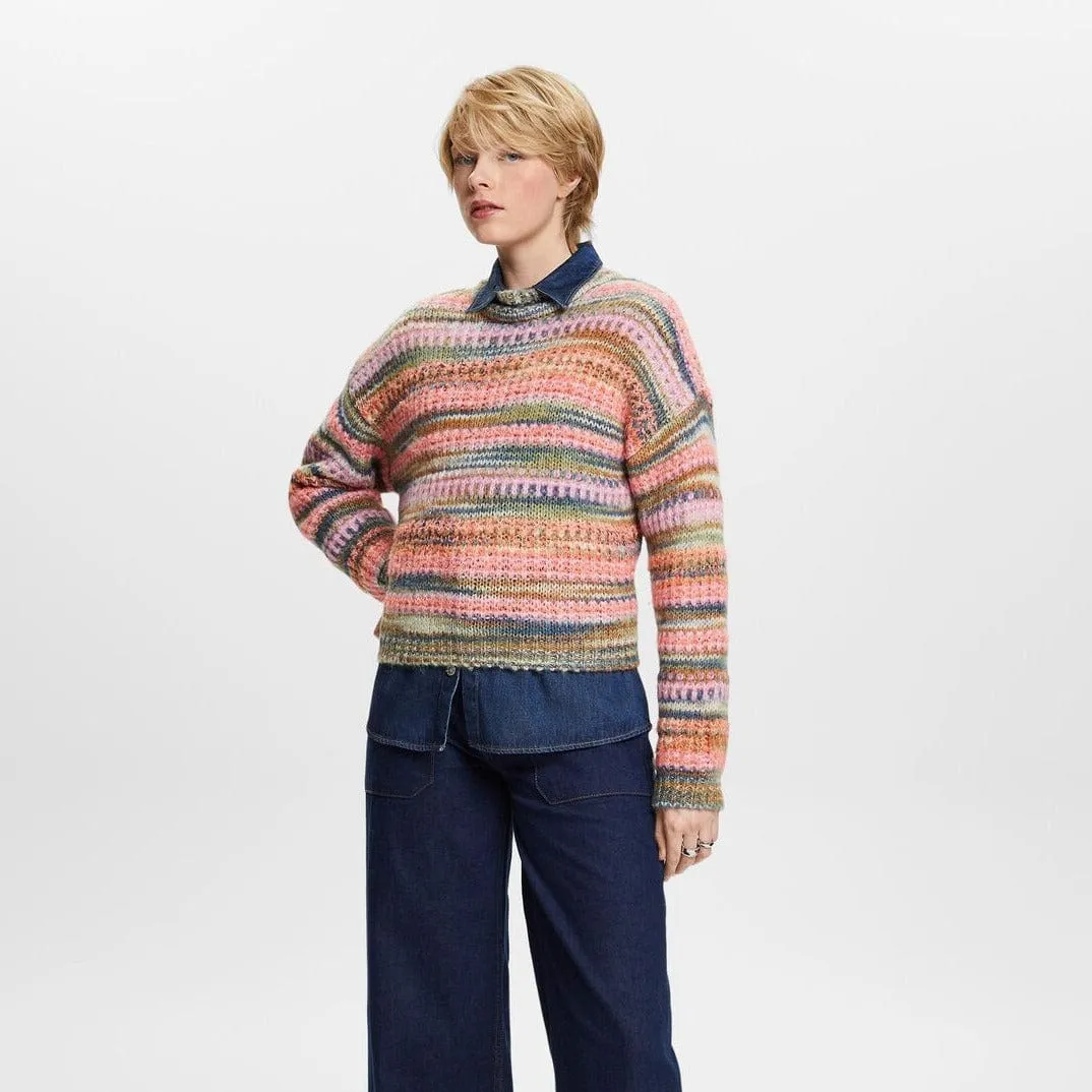 Esprit Striped Wool-Blend Sweater