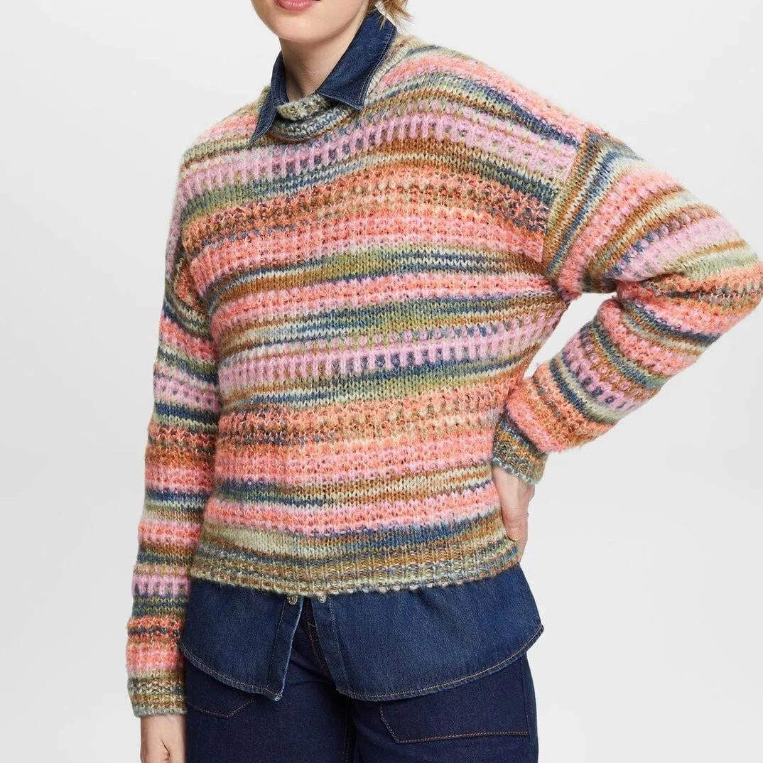Esprit Striped Wool-Blend Sweater