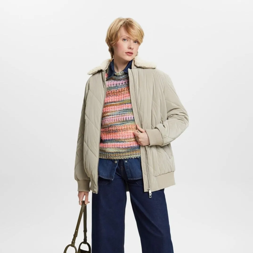 Esprit Striped Wool-Blend Sweater