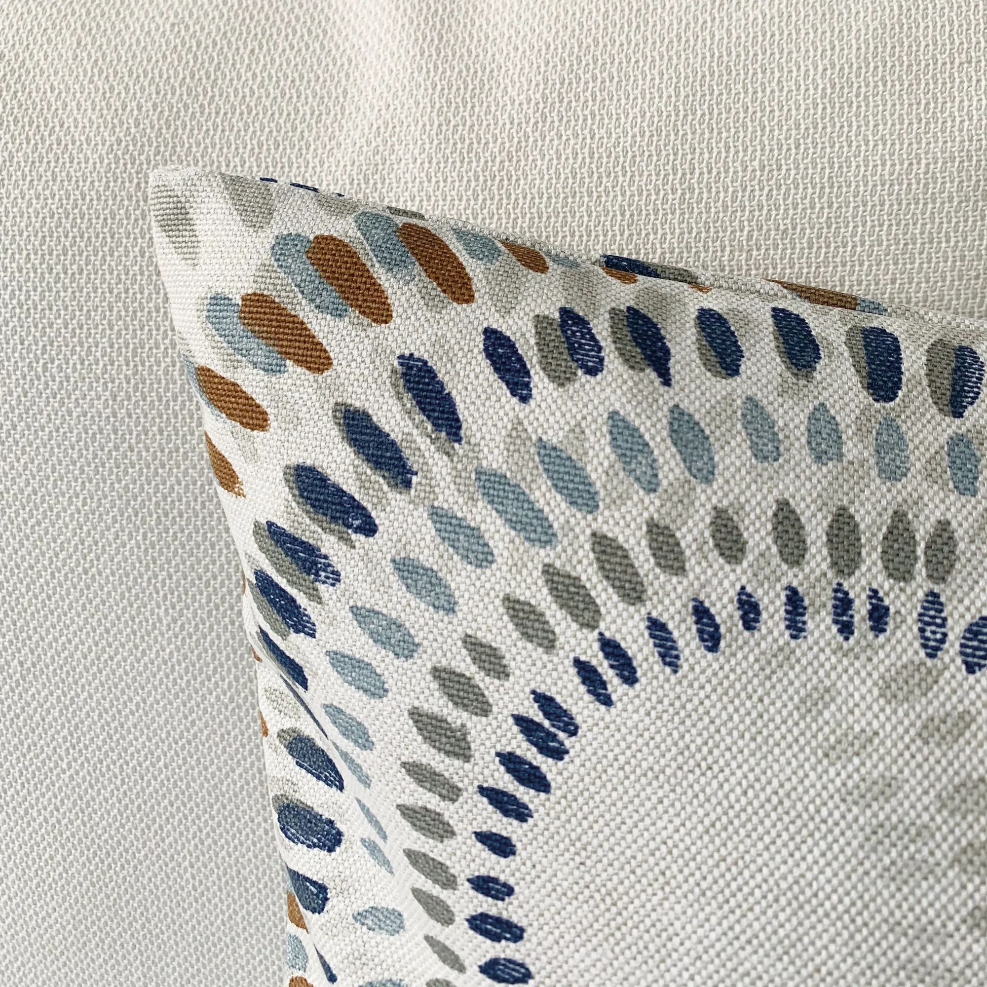 Filmore Flax Geometric Throw Pillow Cover 20x20
